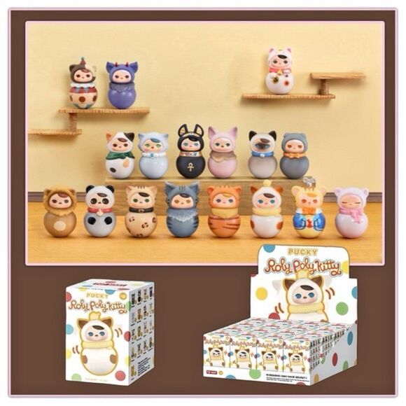 Pop Mart Pucky Roly-Poly Kitty Series Figurine - Panda - Picture 15 of 16